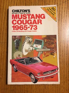 Ford Mercury Mustang Cougar 1965-1973 Tune-up Shop Service Repair