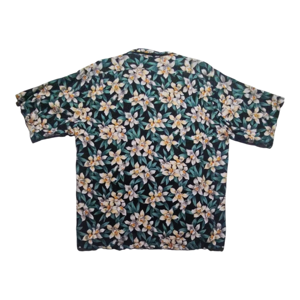 Camisa Hawaiana Hilo Hattie De Colección Para Hombre L Multicolor Floral Manga Corta Botón Foto 3 de 4