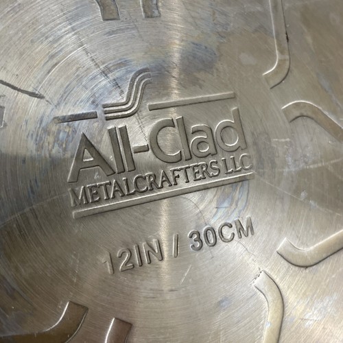 ALL-CLAD 12" Hard Anodized Nonstick Fry Pan Skillet With Lid AS IS - Picture 14 of 16