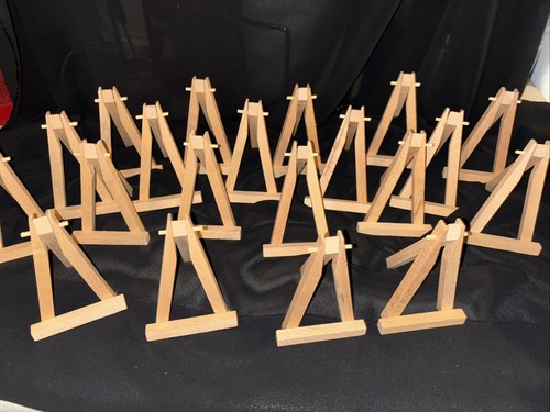 Mimorou 40 Pack 5 Inch Mini Wood Display Easel Artist Small Wooden Easel Stand - Picture 4 of 6