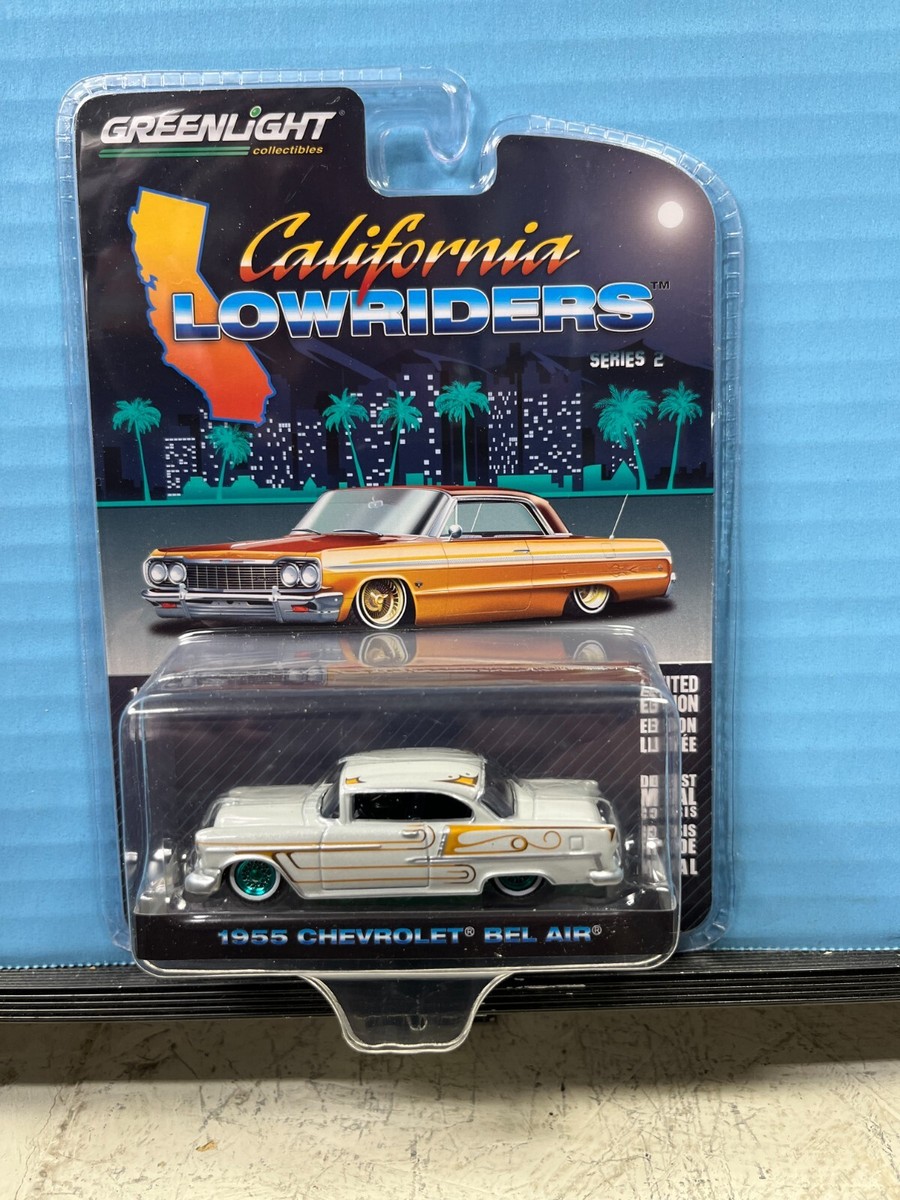 1/64 GREENLIGHT CALIFORNIA LOWRIDERS 1955 CHEVROLET BEL AIR