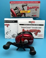 NEW! 610 Invader *LEFT* Hand Super Caster by U.S. Reel - Baitcaster