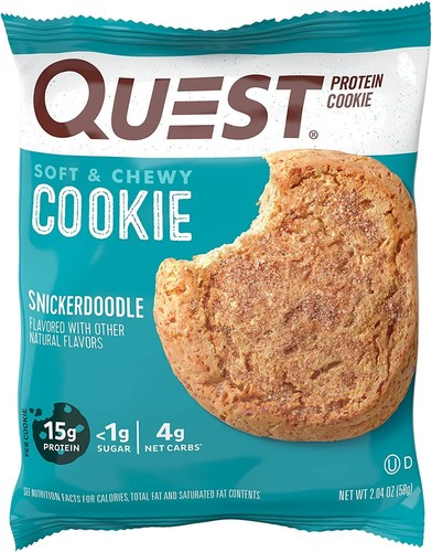 Quest Nutrition Snickerdoodle Protein Cookie, High Protein,Low Carb, Gluten Free - Picture 3 of 10