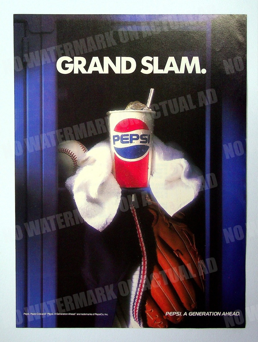 Pepsi Soda 1989 Trade Print Magazine Ad Poster ADVERT Locker Room