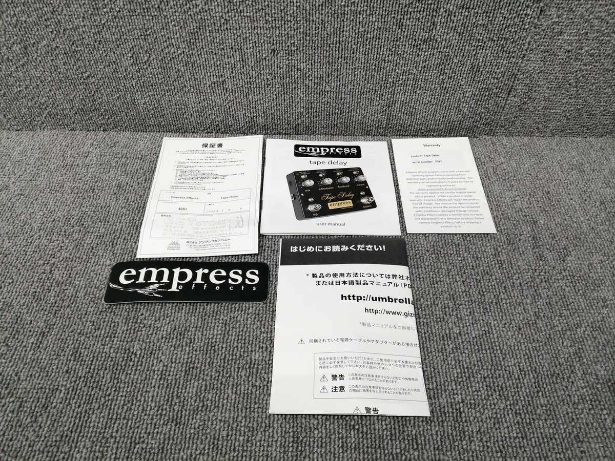 Empress effects tape delay 美品