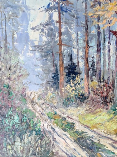 George William Hill (1862-1934): FOREST SCENE, original oil painting - Picture 3 of 7