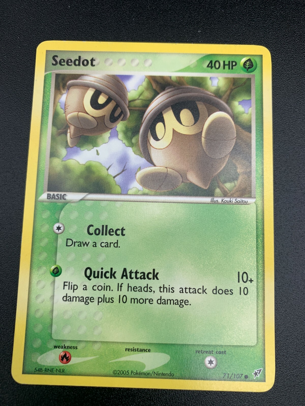 Seedot 71/107 Common Pokemon EX Deoxys NM 2005 TCG Card Era