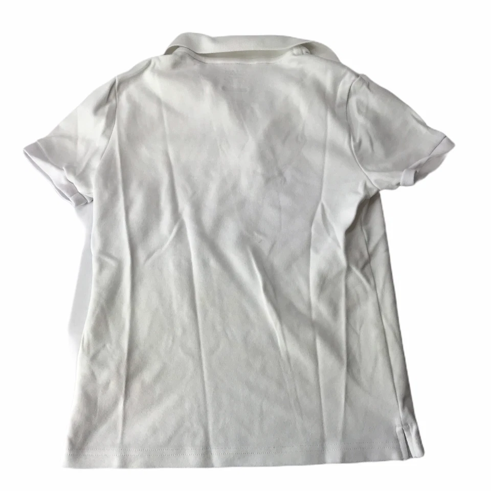 Camisa Polo French Toast Blanca Manga Corta Cuello Botón Juvenil Niños 10-12 L Foto 2 de 4
