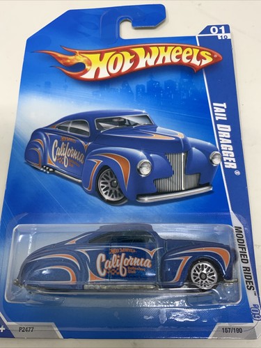 Hot Wheels ~ 2009 Modified Rides ~ Tail Dragger 1941 Ford Coupe ~ Blue - Picture 2 of 9