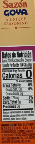 Sazon Goya Condimento con Cilantro y Annato, 20 Paquetes Econo Paquete Nuevo en Paquete - Imagen 3 de 3