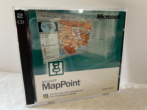 Microsoft MapPoint Office Mapping & Data Visualization Solution CD Version 2002 - Picture 7 of 7
