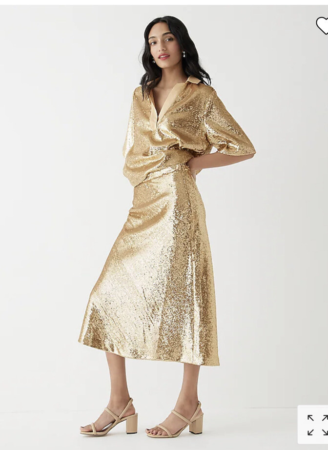 Collection limited-edition sequin Gwyneth slip skirt Item