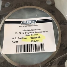 NEW WSM EVINRUDE JOHNSON 3 CYLINDER HEAD GASKET 50-70HP 0329836 329836