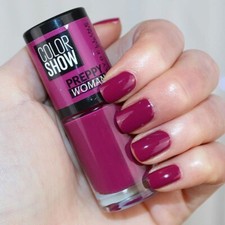 NAIL POLISH MAYBELLINE COLOR SHOW 60 Second 471 Dear Magenta Mani & Pedicure UK