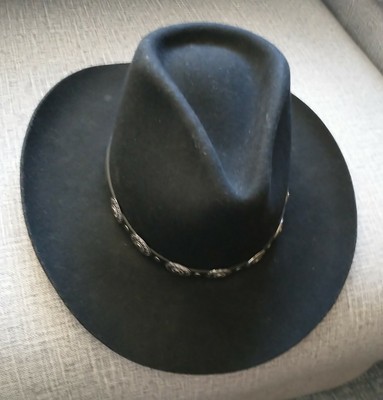 Stallion By Stetson 6-7/8 Black Hat | eBay