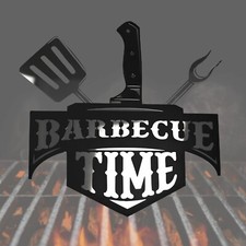 Insegna Barbecue Time Grill | Regalo Top per Uomo | Maestro Grill & Papà |