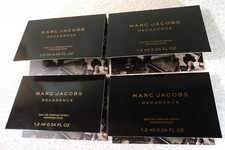 Marc Jacobs Decadence - Lot of 4 Eau de Parfum Spray Samples - 0.04 oz.ea.