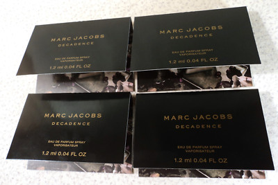 Marc Jacobs Decadence - Lot of (4) Eau de Parfum Spray Samples - 0.04 oz.ea.
