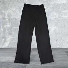 COUNTERPARTS Women’s Solid Black Straight Leg Flat Front Dress Pants Sz 6 PETITE