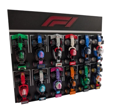 Lego F1 Start Display 71049 Coches de Carreras Coleccionables Dos Filas (CON SOPORTE DE ESCRITORIO)