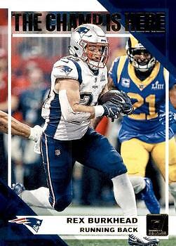 Rex Burkhead 2019 Donruss - The Champ is Here #CH-5 - New England Patriots - Picture 1 of 2