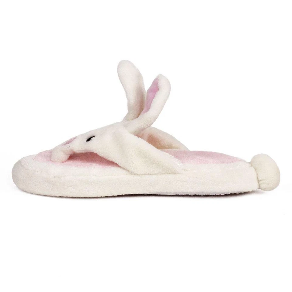 Sandalias Bunny Spa - Chanclas Bunny Slipper para mujer - blancas y rosas Foto 2 de 4