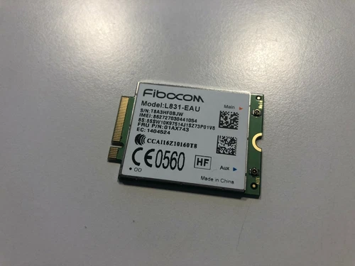 Lenovo 01AX743 FIBOCOM L831 L831-EAU  LTE / 4G Karte WWAN 4XCOM95179