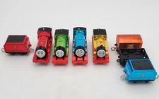Thomas The Train 2013 Gullane Limited Trackmaster And Car Metallic Lot of 8 Test