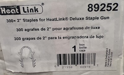Heat Link 89252 3 boxes of 300 x 2” Staples for Staple Gun | eBay
