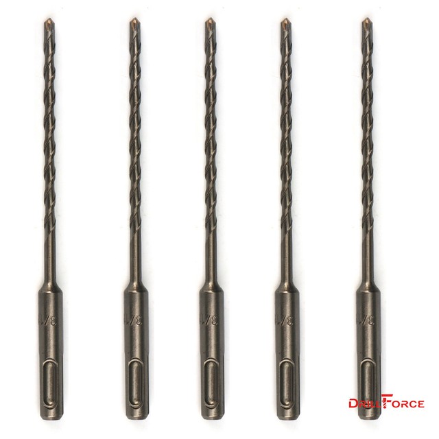 SDS Plus 3//16/" X 6/" Rotary Masonry Drill Bit Carbide Tip 5 Lot of