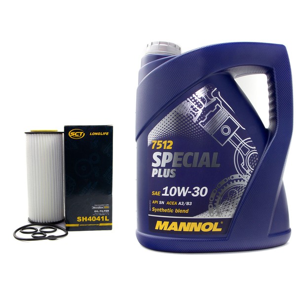 MotoröL Set 10W-30 API SN 5 Liter ÖLfilter SH4041L FüR Audi A6 Avant A8 A4-image