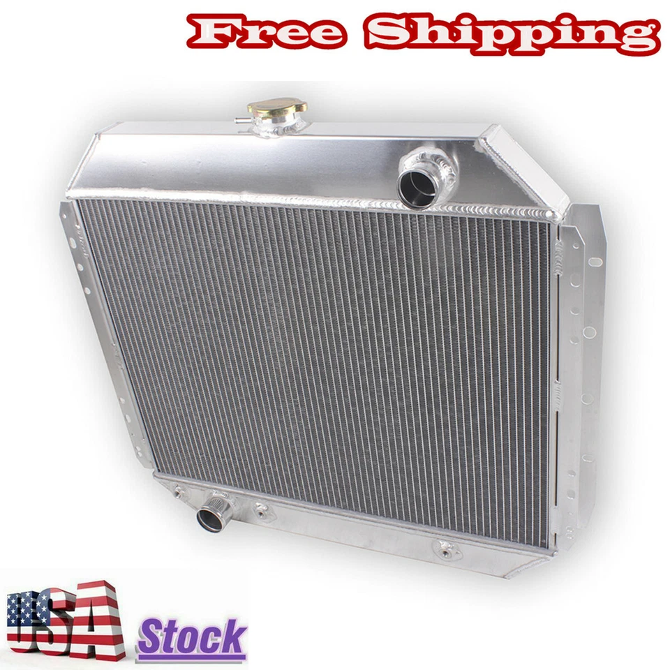 4Row Radiator For 1965 1973 1978 Ford F-Series F100 F150 F250 Truck Bronco 66-79 Foto 2 de 4