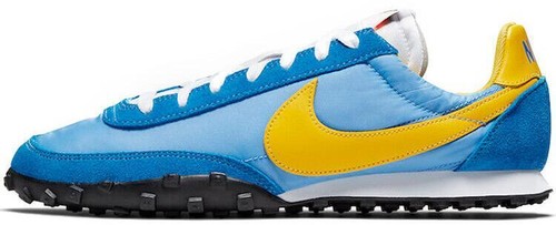 Nike Waffle Racer University Blue Yellow CN5449-400 Shoes Mens Size 9 Nike Waffle Racer University Blue Amarillo Battle Yellow  main image 4