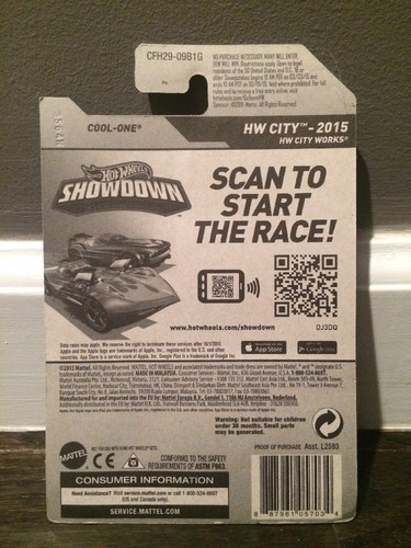 HOT WHEELS 2015 COOL - ONE / HW CITY #3/250 RARITÄT - Bild 2 von 2