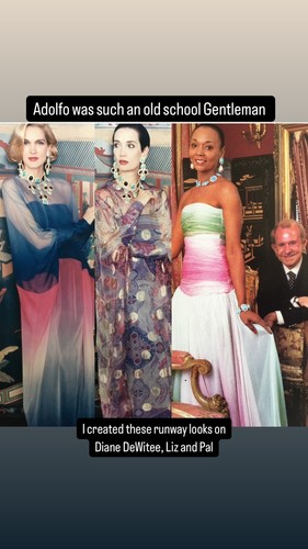 Adolfo Exquisite 1980's Gold and Purple Velvet Plunging Evening Dress - Picture 10 of 10