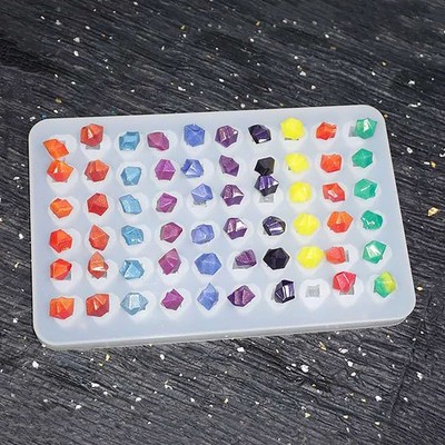 AMZTOART Mold Resin Craft Makes 60 Crystals  Small Crystal Stones Silicone Mo...