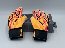 Puma Ultra Pro RC GoalKeeper Soccer Gloves Orange Black 041859 09 Men's Size 9