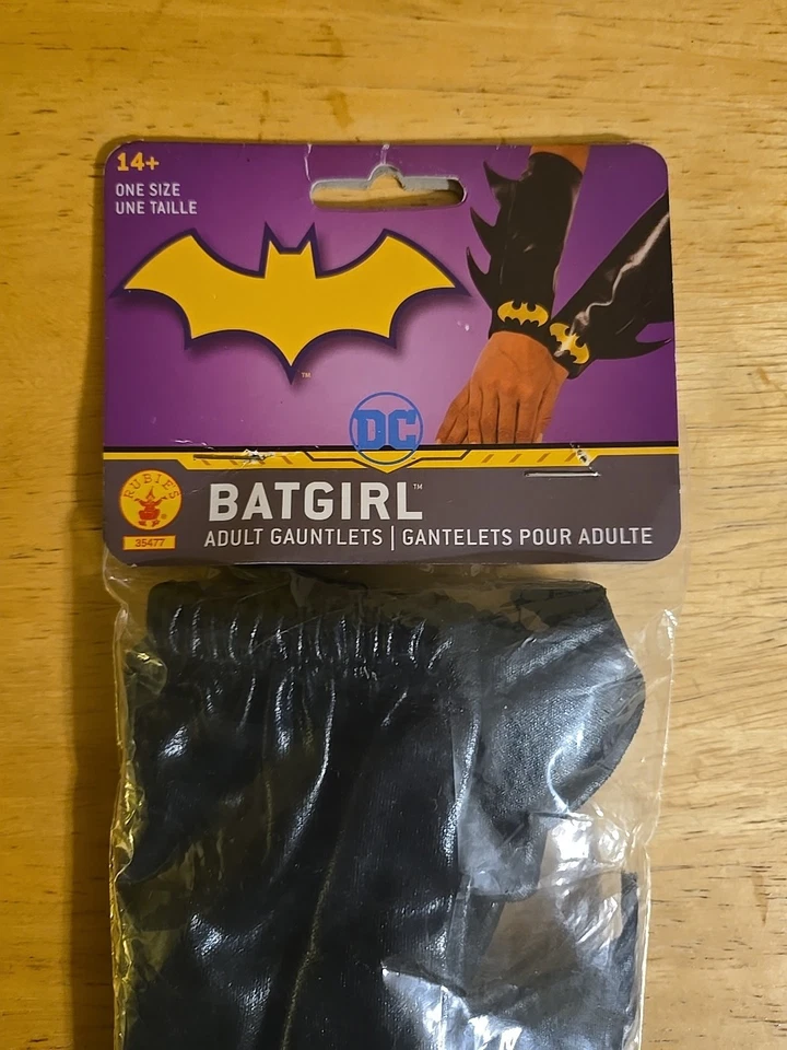 Рубины DC Batgirl перчатки совершенно новый взрослый один размер подходит всем Хэллоуин платье вверх - Изображение 3 из 3