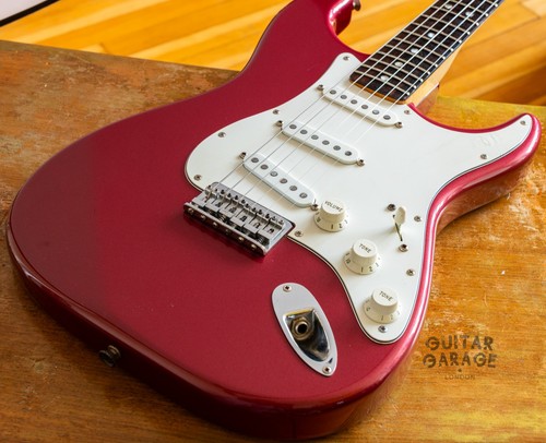 1981 Fender USA Stratocaster Hardtail Burgundy Mist refin with original case - Picture 12 of 23