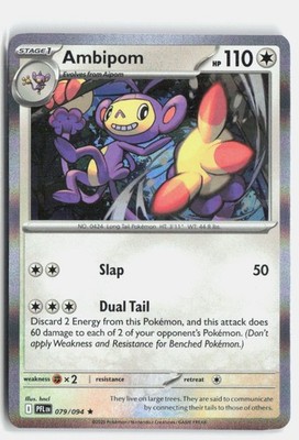 Ambipom 079/094 Phantasmal Flames Rare Pokemon Holo NM