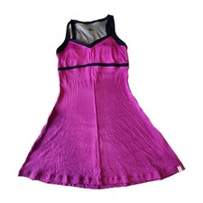 Nike Dri Fit Slam Boarder Tennis Dress Purple Navy Athletic Womens Sm