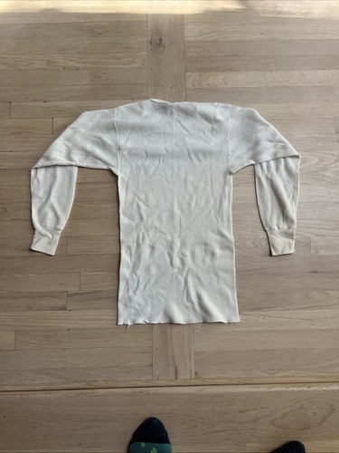 Vintage Morgan Mills Thermal Shirt Men's Extra Large XL Waffle Knit Base Layer - Picture 5 of 5
