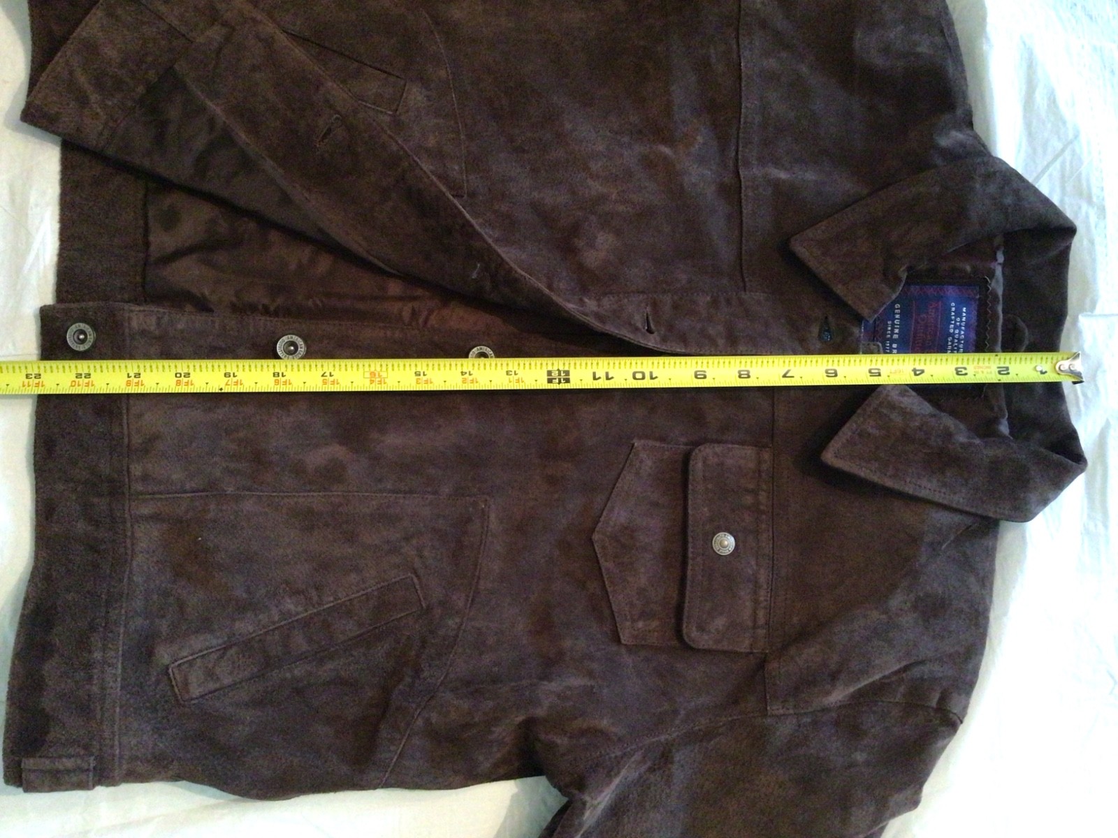 VTG W-L Suede Jacket Button Up Ameri/Eagle Outfit… - image 10