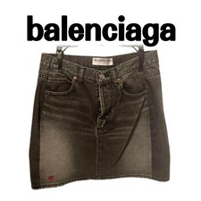 USED BALENCIAGA DENIM SKIRT VERYGOOD