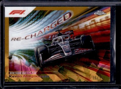 2024 Topps Chrome F1 Yuki Tsunoda Re Charged Gold Refractor 30/50 RECH-16