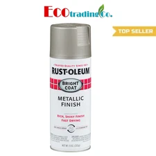 Rust-Oleum Stops Rust Bright Coat Spray Paint, Metallic Aluminum - 11 oz