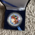 1921 Morgan Dollar 90% Silver USA Colorized Encapsulated in Case