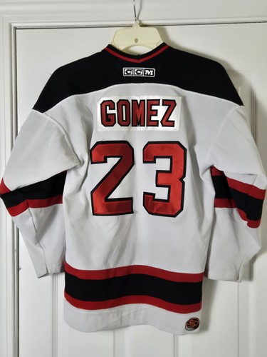 Vintage CCM New Jersey Devils Scott Gomez Stitched Jersey Youth L/XL Sewn Cup - Picture 3 of 11