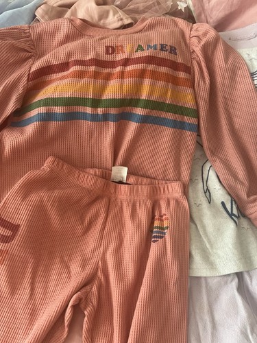 4 bundle of girl sz 7-8yrs sz M Long Sleeve pajama pants Wore - Picture 3 of 6