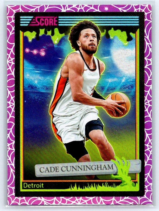 Cade Cunningham Detroit 2026 Score A Treat Panini Halloween Insert #47 Holo Webs